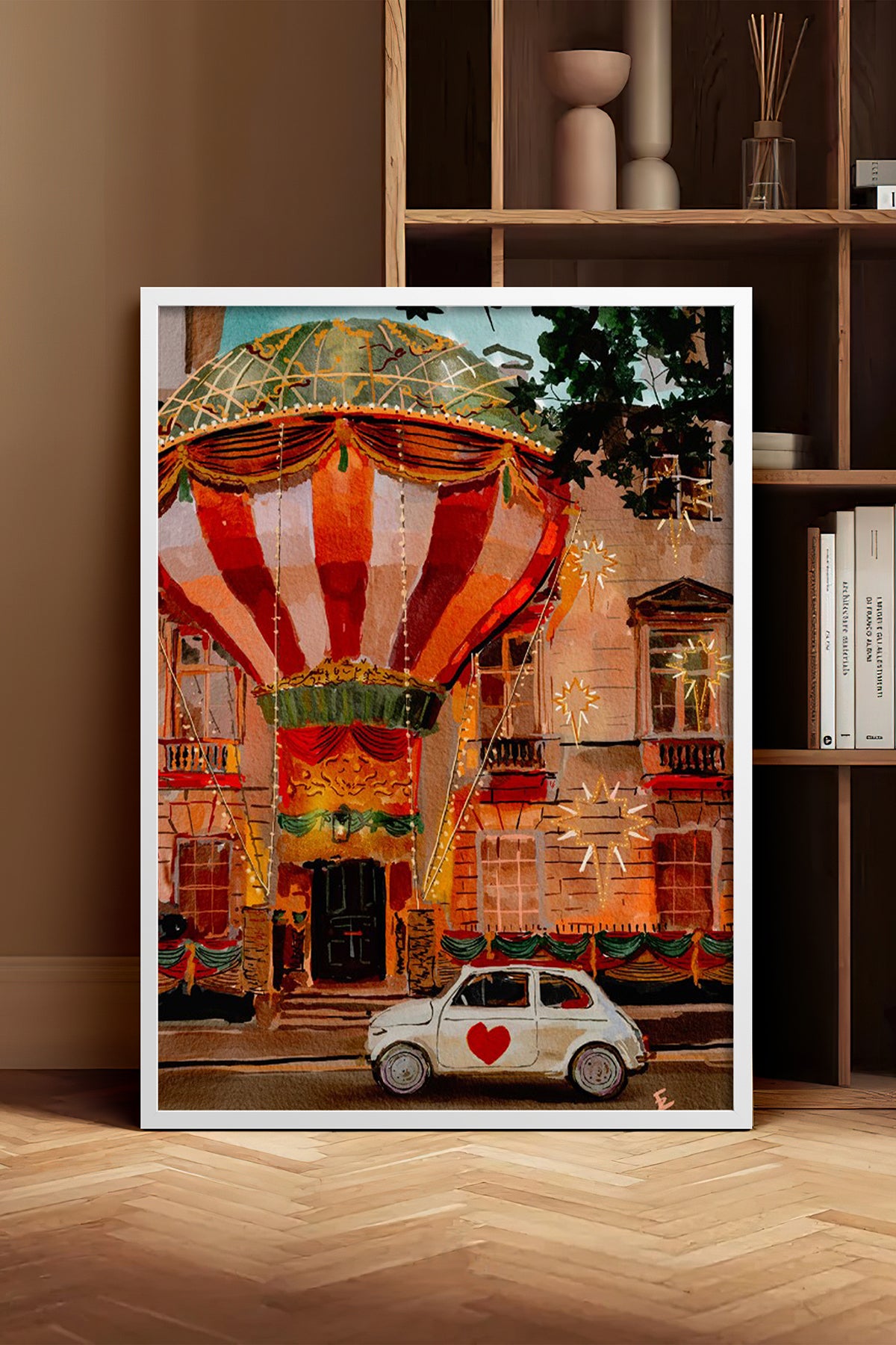 HOMEPACK Ahşap Çerçeveli Tablo Çerçeveli Poster Sanatsal Modern Duvar Dekoru BEK-8280