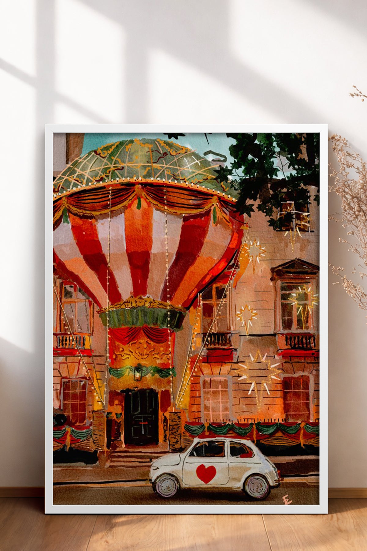 HOMEPACK Ahşap Çerçeveli Tablo Çerçeveli Poster Sanatsal Modern Duvar Dekoru BEK-8280