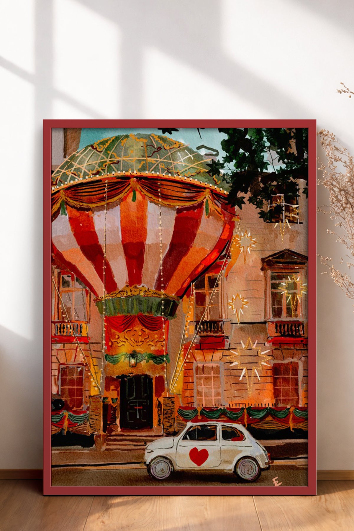 HOMEPACK Ahşap Çerçeveli Tablo Çerçeveli Poster Sanatsal Modern Duvar Dekoru BEK-8280