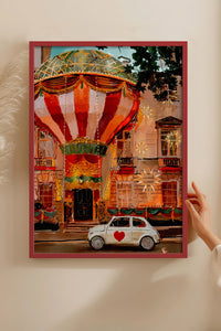 HOMEPACK Ahşap Çerçeveli Tablo Çerçeveli Poster Sanatsal Modern Duvar Dekoru BEK-8280