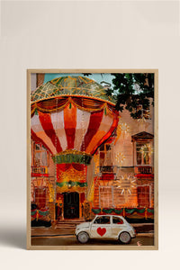 HOMEPACK Ahşap Çerçeveli Tablo Çerçeveli Poster Sanatsal Modern Duvar Dekoru BEK-8280