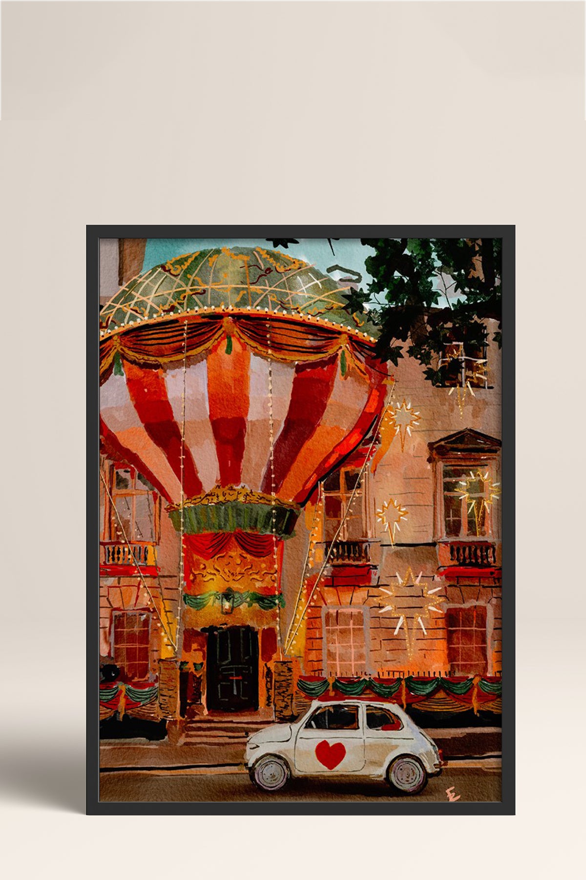 HOMEPACK Ahşap Çerçeveli Tablo Çerçeveli Poster Sanatsal Modern Duvar Dekoru BEK-8280