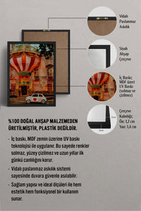 HOMEPACK Ahşap Çerçeveli Tablo Çerçeveli Poster Sanatsal Modern Duvar Dekoru BEK-8280