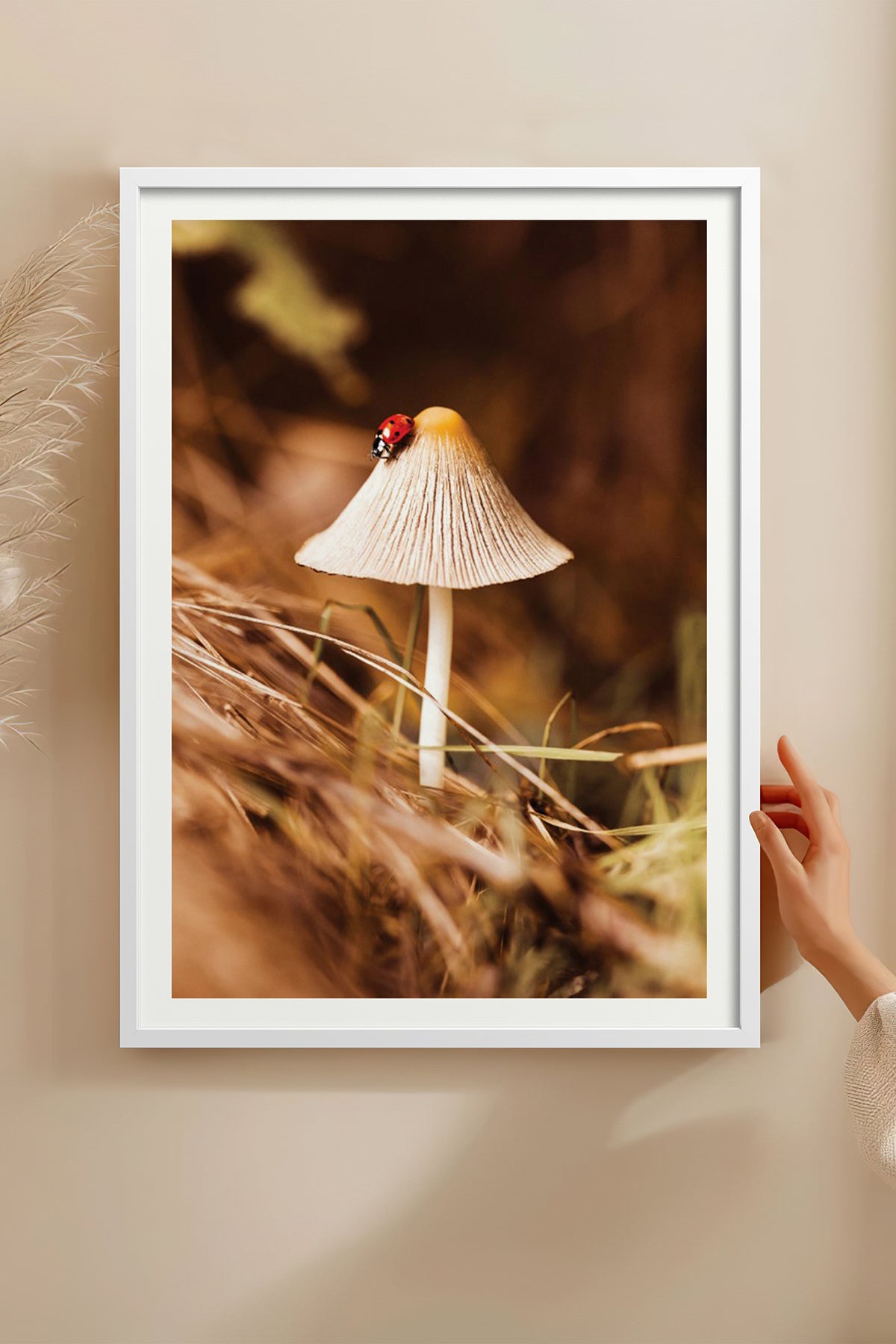HOMEPACK Ahşap Çerçeveli Tablo Çerçeveli Poster Sanatsal Modern Duvar Dekoru BEK-8281