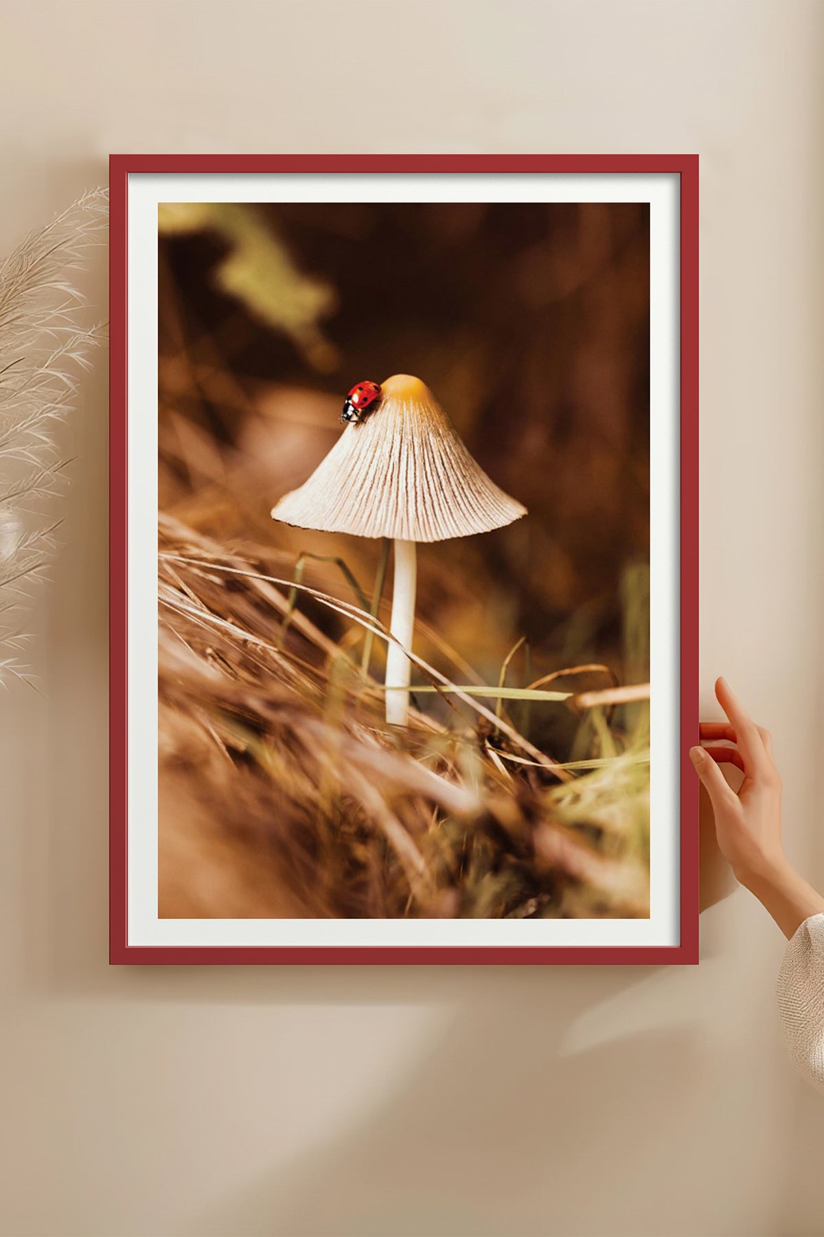 HOMEPACK Ahşap Çerçeveli Tablo Çerçeveli Poster Sanatsal Modern Duvar Dekoru BEK-8281