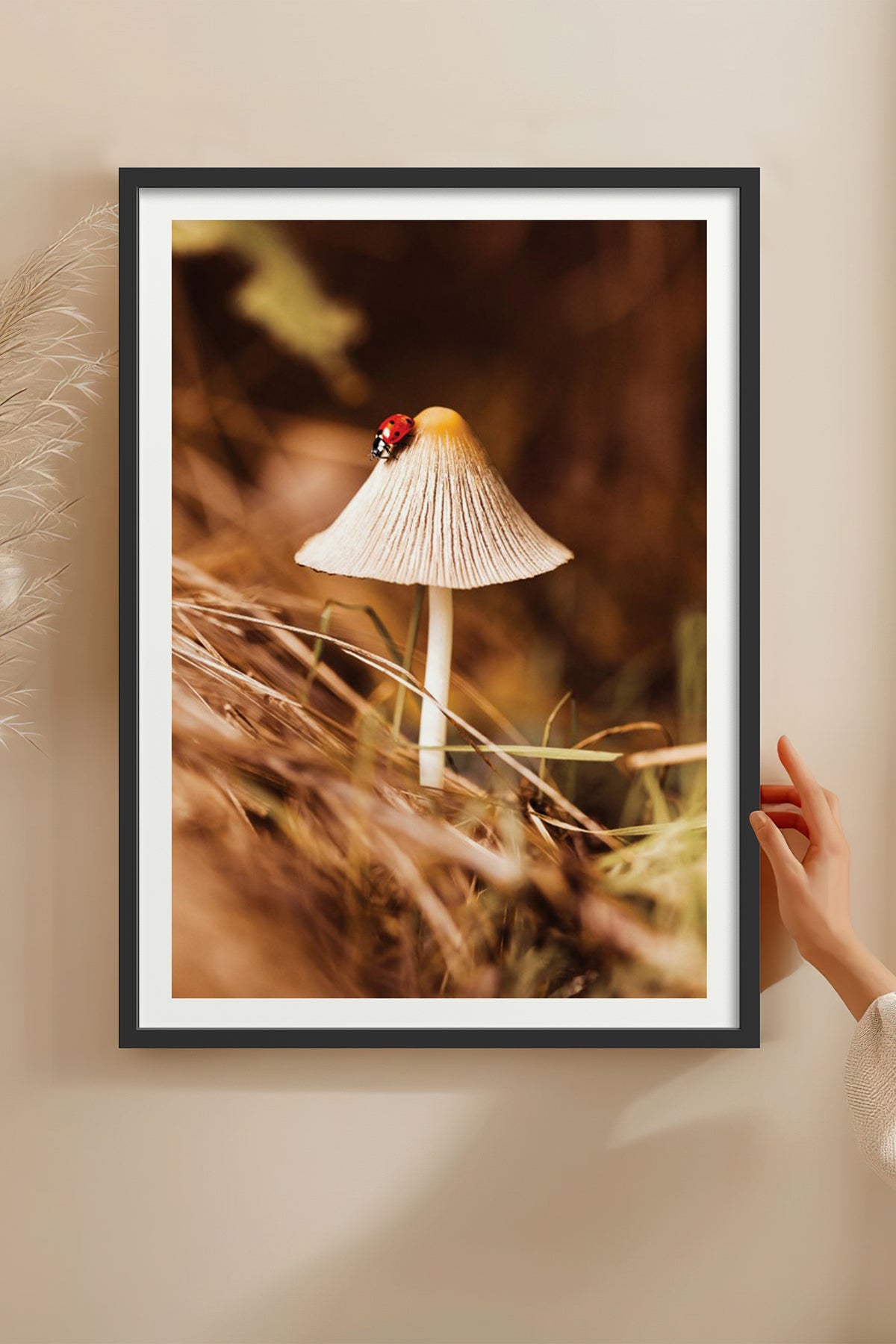 HOMEPACK Ahşap Çerçeveli Tablo Çerçeveli Poster Sanatsal Modern Duvar Dekoru BEK-8281