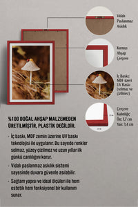 HOMEPACK Ahşap Çerçeveli Tablo Çerçeveli Poster Sanatsal Modern Duvar Dekoru BEK-8281