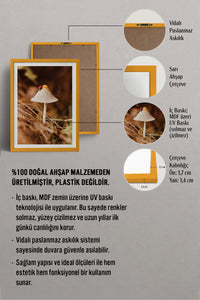 HOMEPACK Ahşap Çerçeveli Tablo Çerçeveli Poster Sanatsal Modern Duvar Dekoru BEK-8281