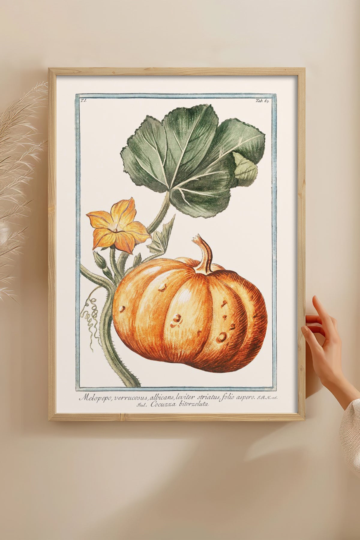 HOMEPACK Ahşap Çerçeveli Tablo Çerçeveli Poster Sanatsal Modern Duvar Dekoru BEK-8282