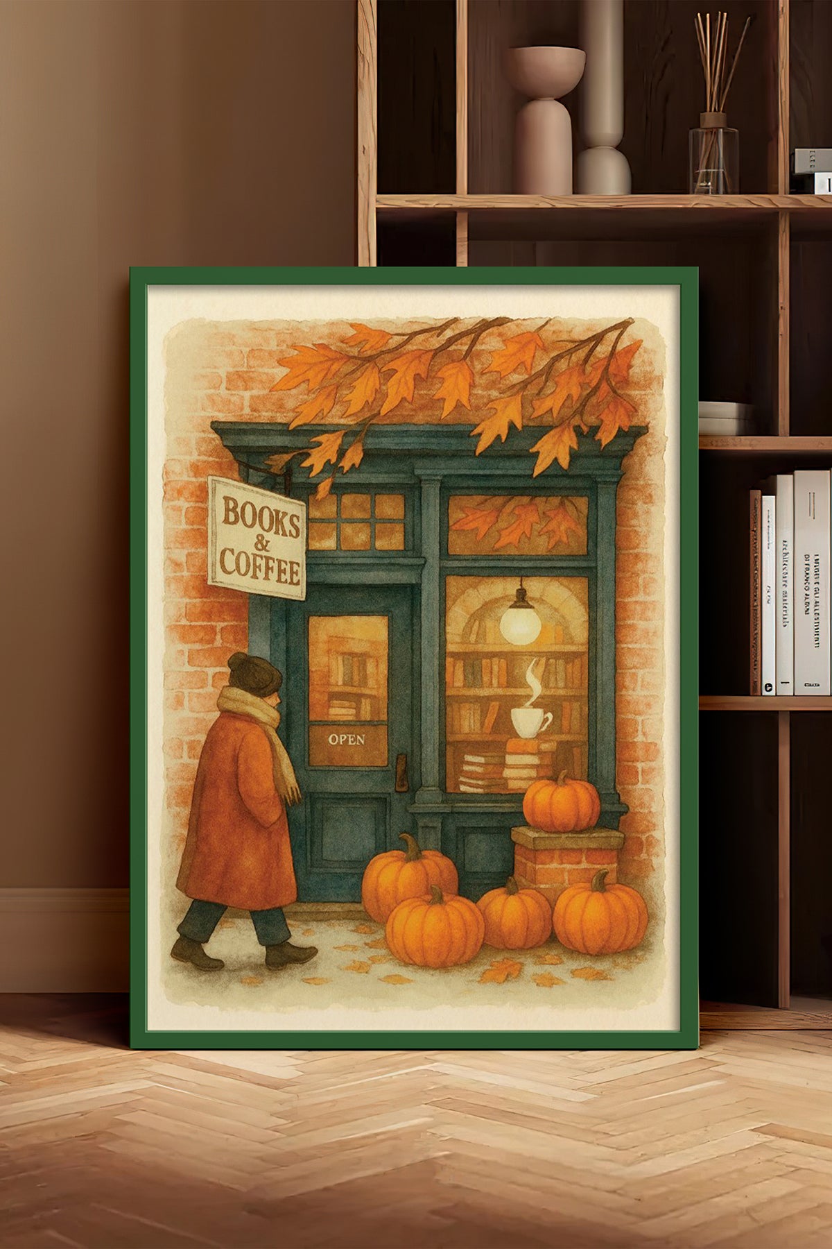 HOMEPACK Ahşap Çerçeveli Tablo Çerçeveli Poster Sanatsal Modern Duvar Dekoru BEK-8283