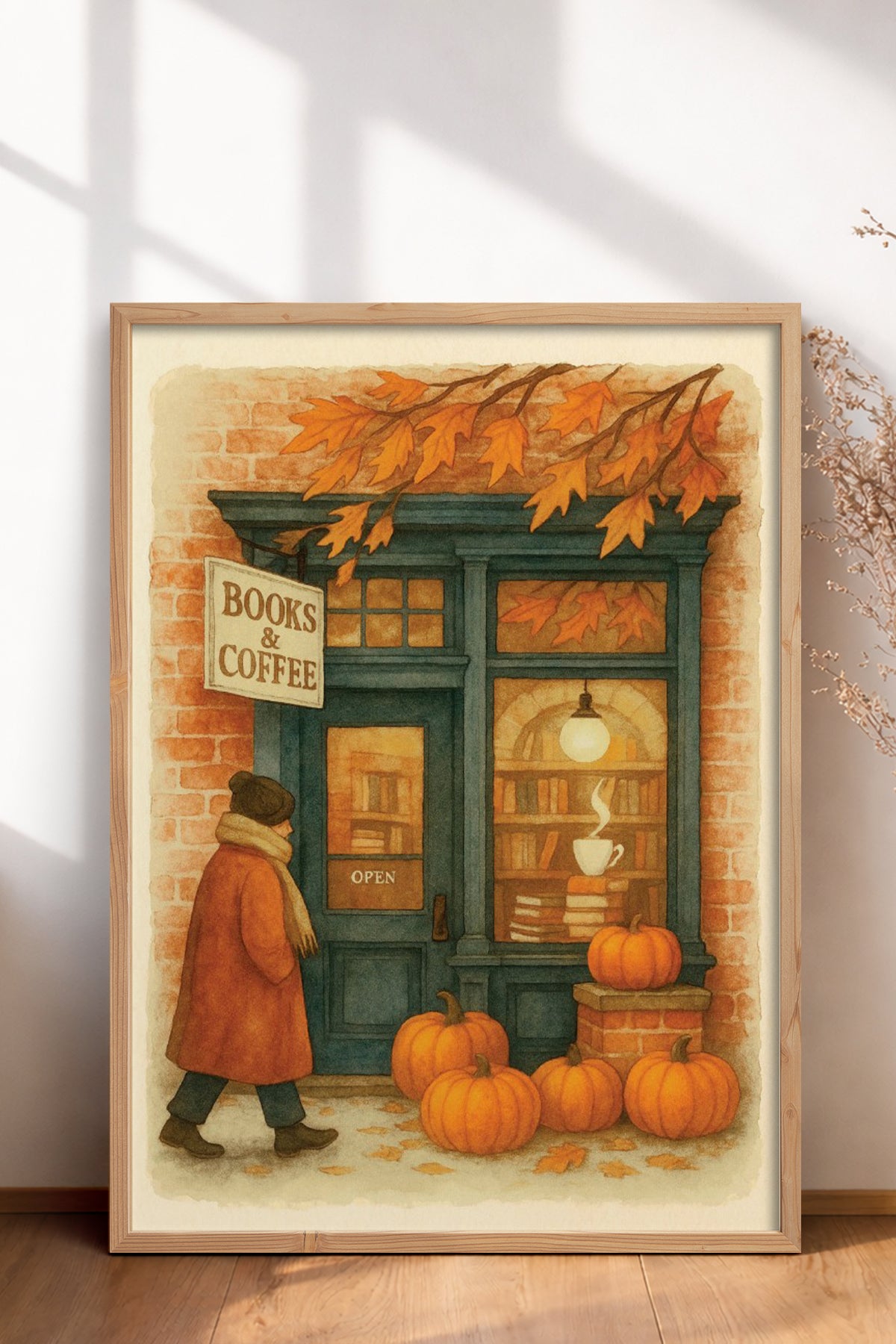HOMEPACK Ahşap Çerçeveli Tablo Çerçeveli Poster Sanatsal Modern Duvar Dekoru BEK-8283