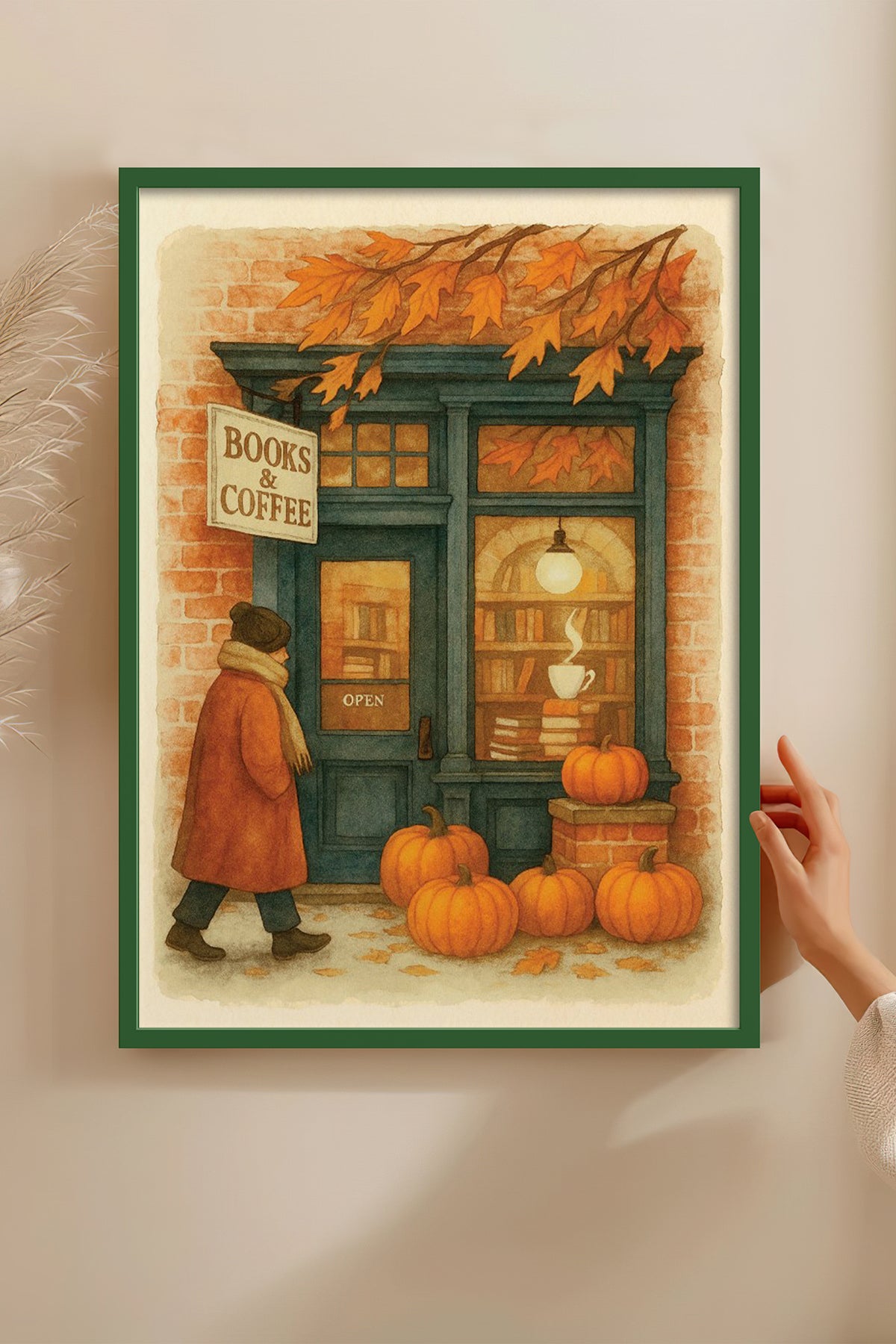 HOMEPACK Ahşap Çerçeveli Tablo Çerçeveli Poster Sanatsal Modern Duvar Dekoru BEK-8283