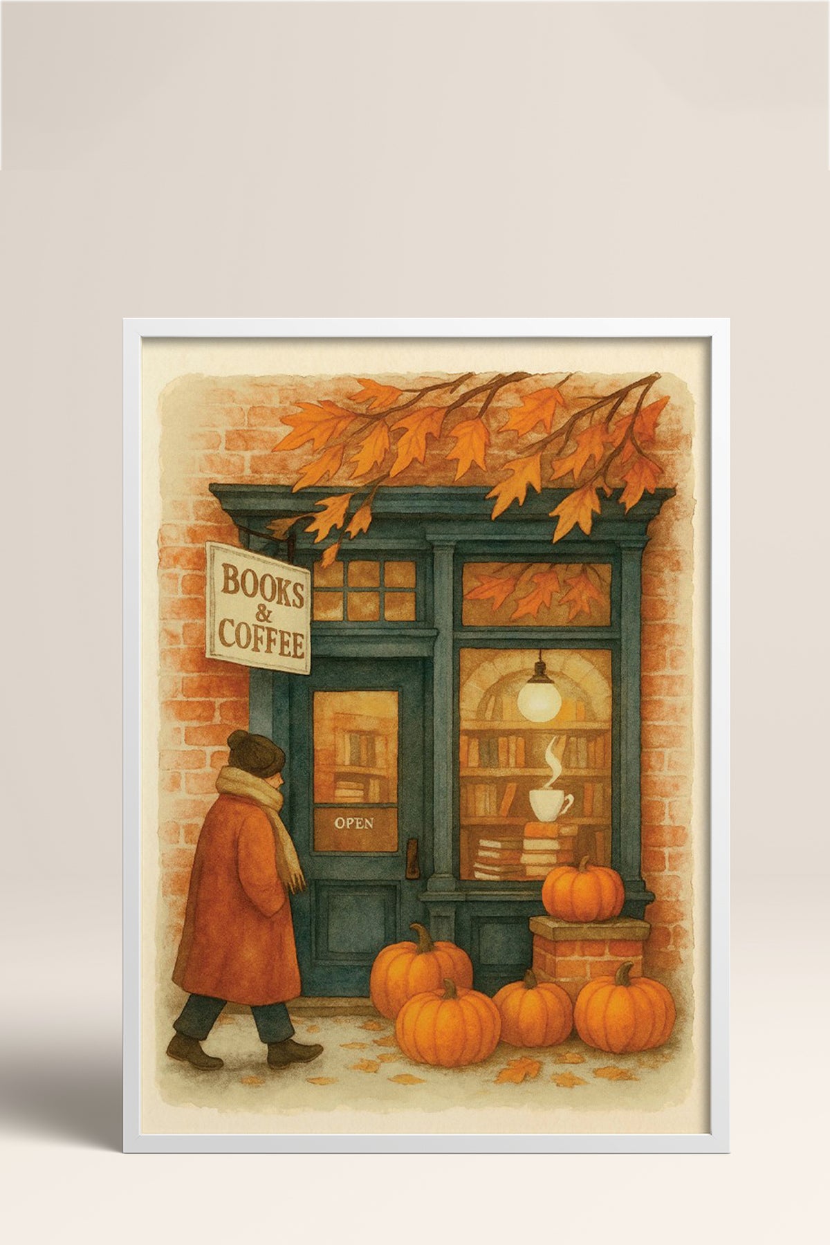 HOMEPACK Ahşap Çerçeveli Tablo Çerçeveli Poster Sanatsal Modern Duvar Dekoru BEK-8283