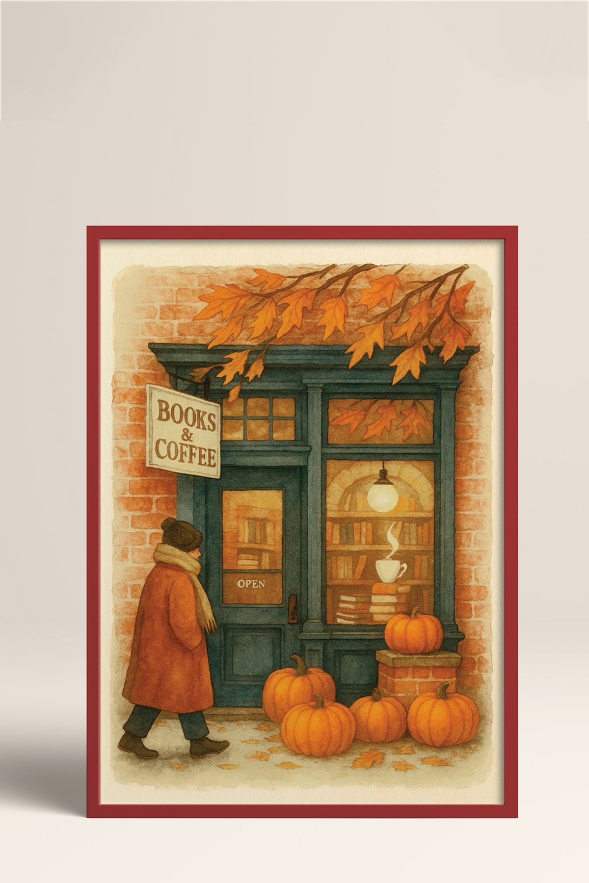 HOMEPACK Ahşap Çerçeveli Tablo Çerçeveli Poster Sanatsal Modern Duvar Dekoru BEK-8283