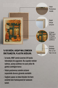 HOMEPACK Ahşap Çerçeveli Tablo Çerçeveli Poster Sanatsal Modern Duvar Dekoru BEK-8283