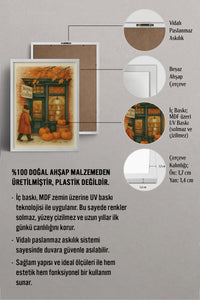 HOMEPACK Ahşap Çerçeveli Tablo Çerçeveli Poster Sanatsal Modern Duvar Dekoru BEK-8283