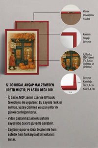 HOMEPACK Ahşap Çerçeveli Tablo Çerçeveli Poster Sanatsal Modern Duvar Dekoru BEK-8283