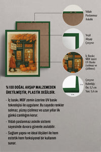 HOMEPACK Ahşap Çerçeveli Tablo Çerçeveli Poster Sanatsal Modern Duvar Dekoru BEK-8283