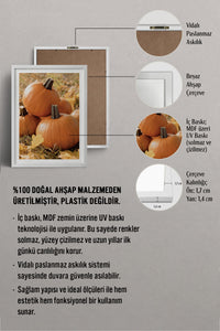 HOMEPACK Ahşap Çerçeveli Tablo Çerçeveli Poster Sanatsal Modern Duvar Dekoru BEK-8285