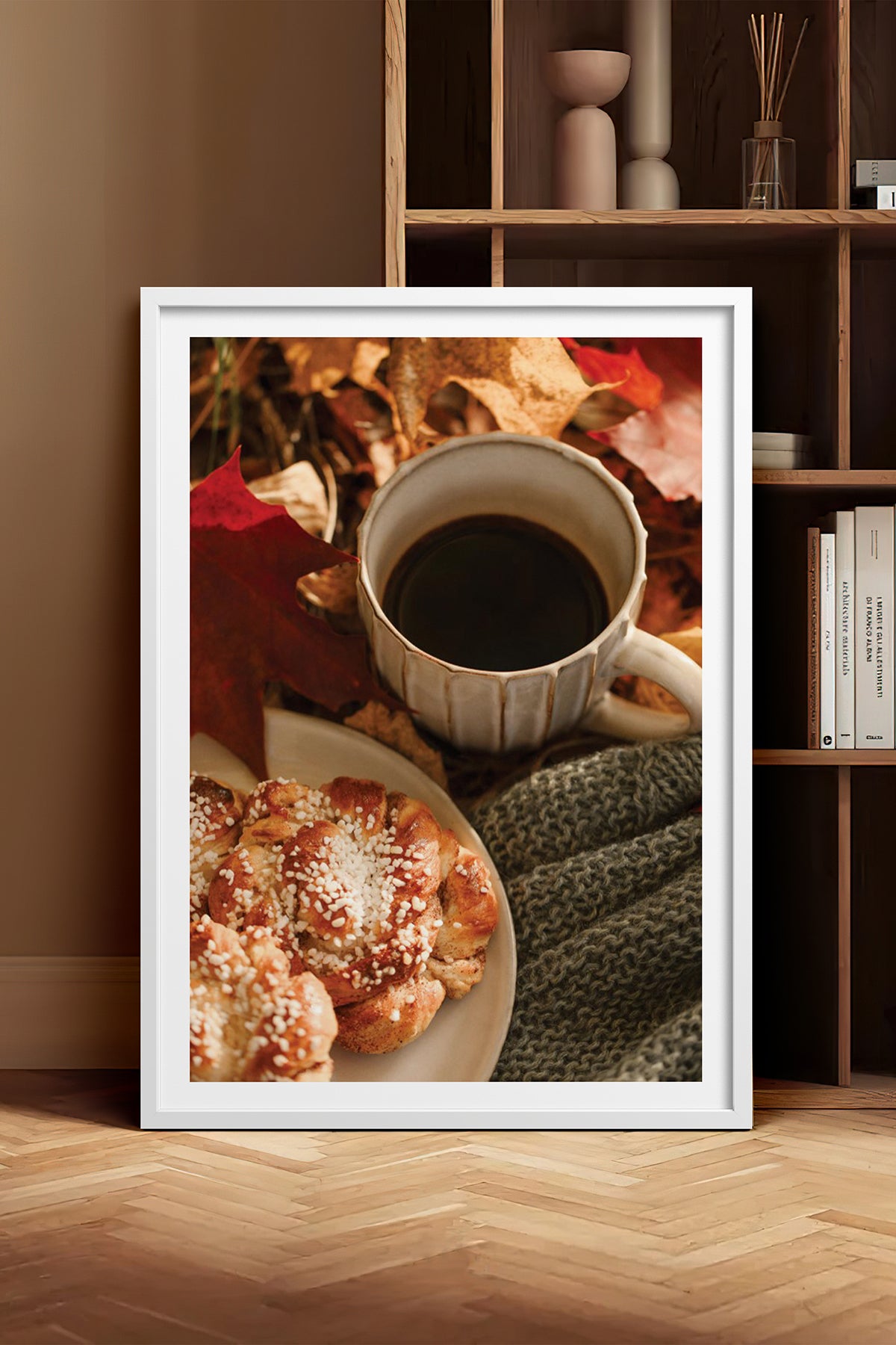 HOMEPACK Ahşap Çerçeveli Tablo Çerçeveli Poster Sanatsal Modern Duvar Dekoru BEK-8286