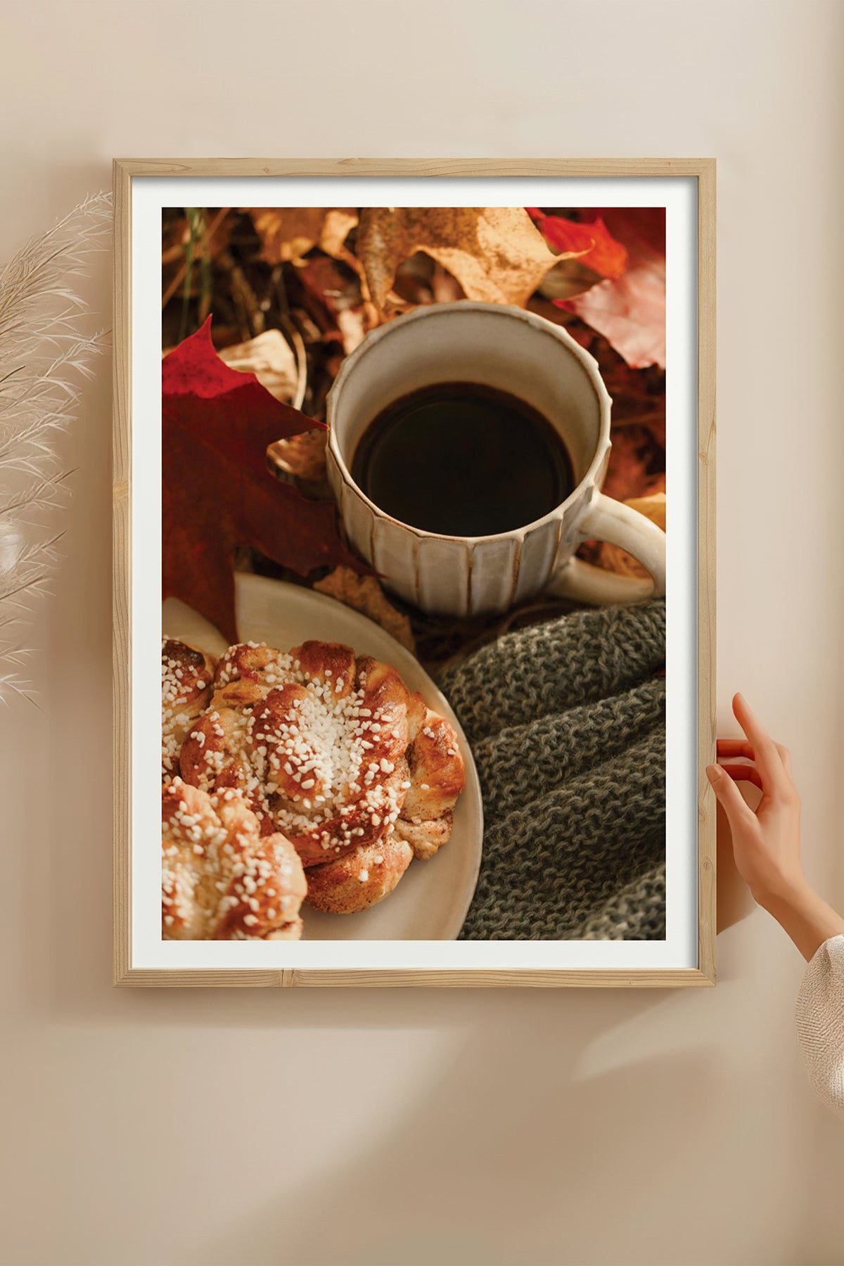 HOMEPACK Ahşap Çerçeveli Tablo Çerçeveli Poster Sanatsal Modern Duvar Dekoru BEK-8286