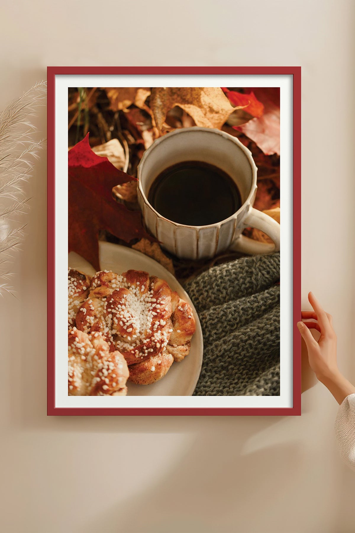 HOMEPACK Ahşap Çerçeveli Tablo Çerçeveli Poster Sanatsal Modern Duvar Dekoru BEK-8286