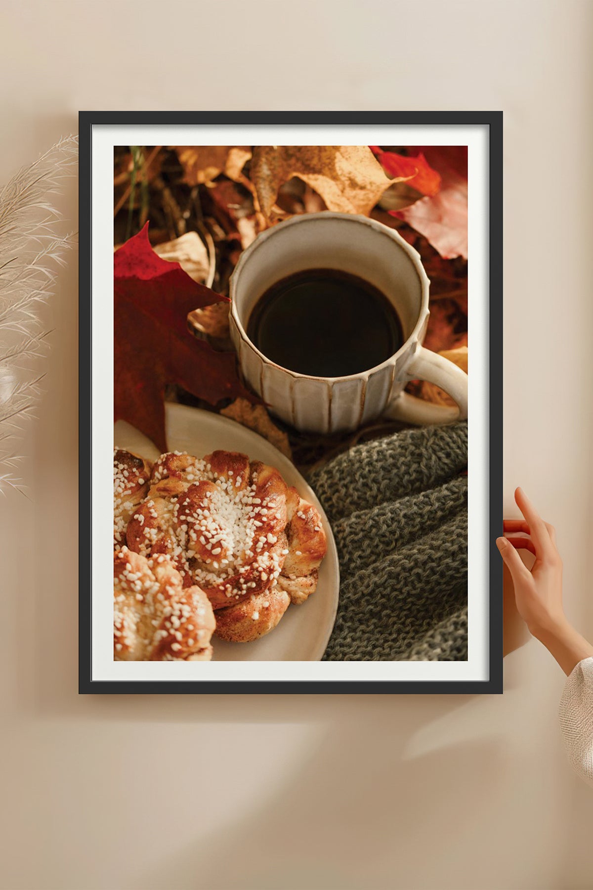 HOMEPACK Ahşap Çerçeveli Tablo Çerçeveli Poster Sanatsal Modern Duvar Dekoru BEK-8286