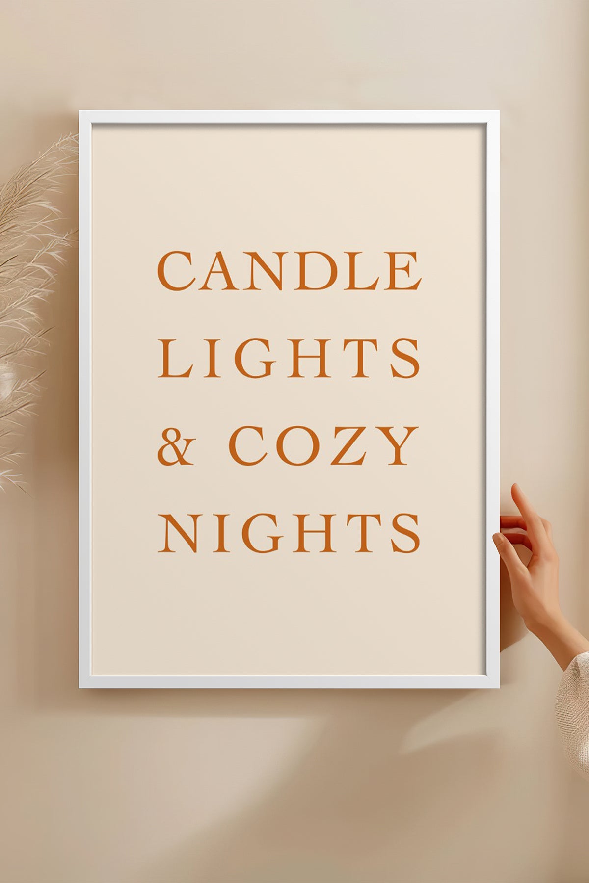 HOMEPACK Ahşap Çerçeveli Tablo Çerçeveli Poster Sanatsal Modern Duvar Dekoru BEK-8287