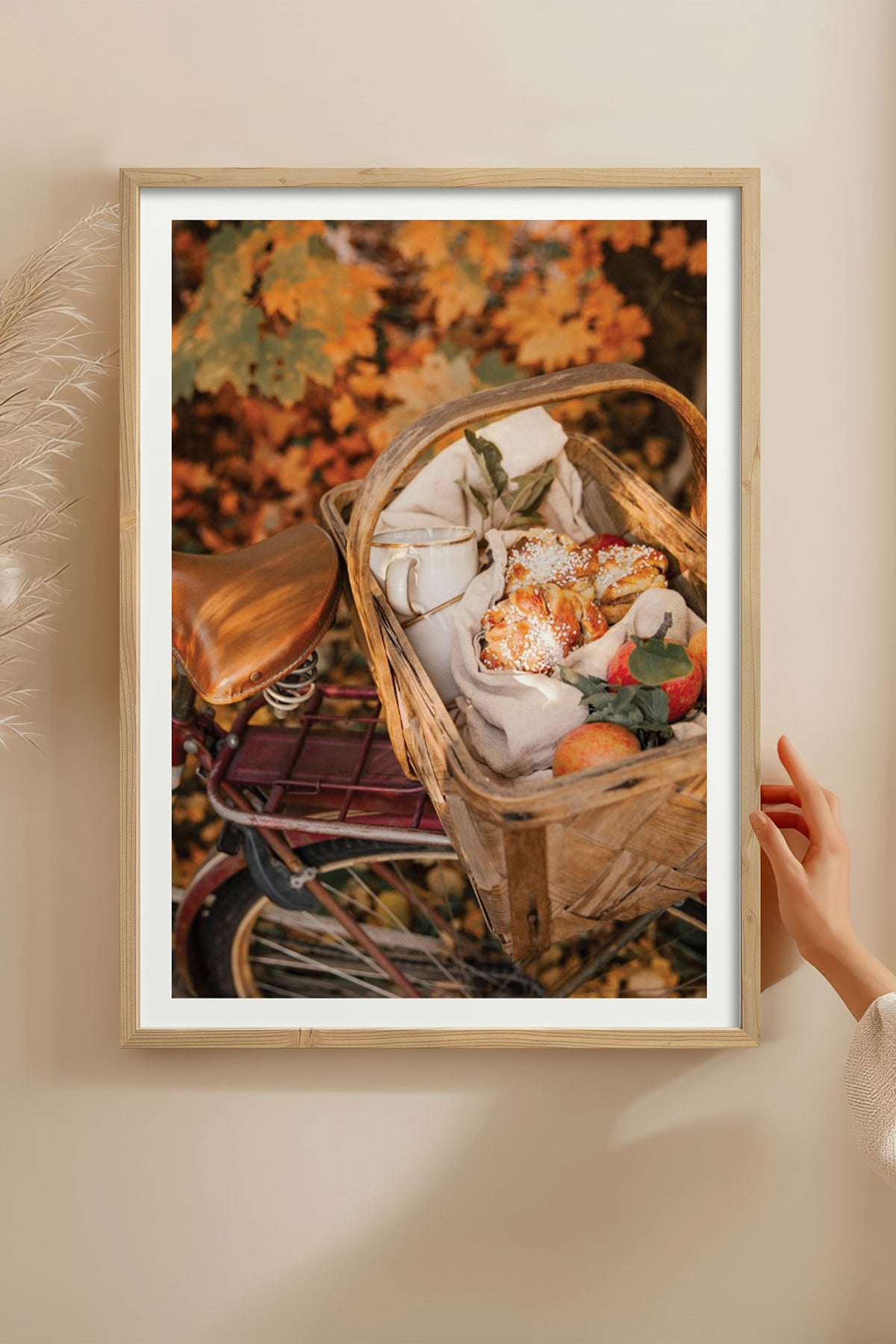 HOMEPACK Ahşap Çerçeveli Tablo Çerçeveli Poster Sanatsal Modern Duvar Dekoru BEK-8289