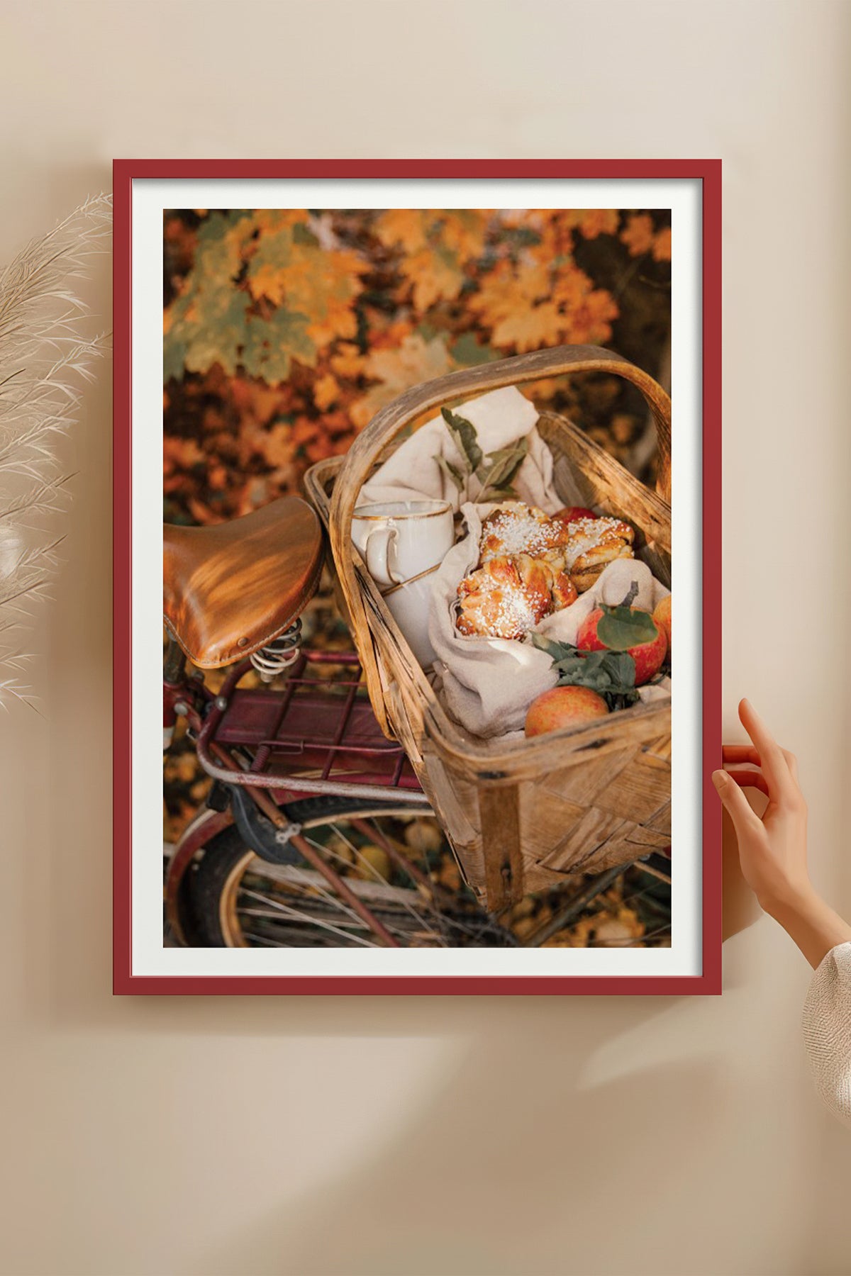 HOMEPACK Ahşap Çerçeveli Tablo Çerçeveli Poster Sanatsal Modern Duvar Dekoru BEK-8289