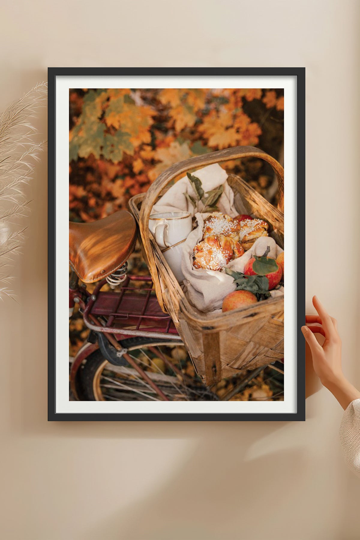 HOMEPACK Ahşap Çerçeveli Tablo Çerçeveli Poster Sanatsal Modern Duvar Dekoru BEK-8289