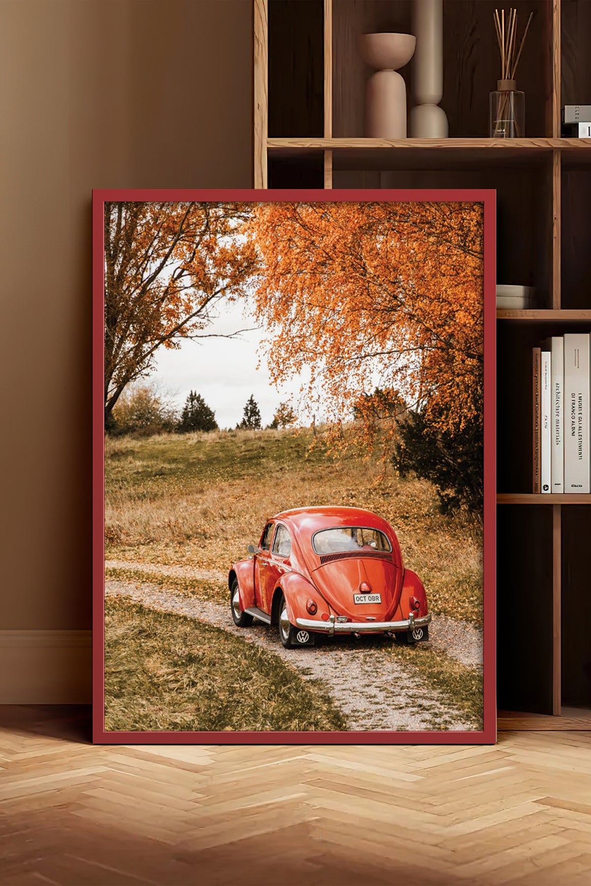 HOMEPACK Ahşap Çerçeveli Tablo Çerçeveli Poster Sanatsal Modern Duvar Dekoru BEK-8290