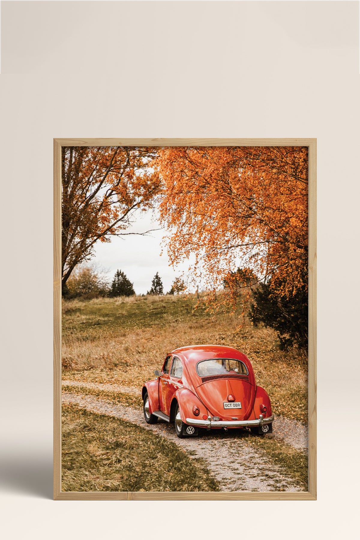 HOMEPACK Ahşap Çerçeveli Tablo Çerçeveli Poster Sanatsal Modern Duvar Dekoru BEK-8290