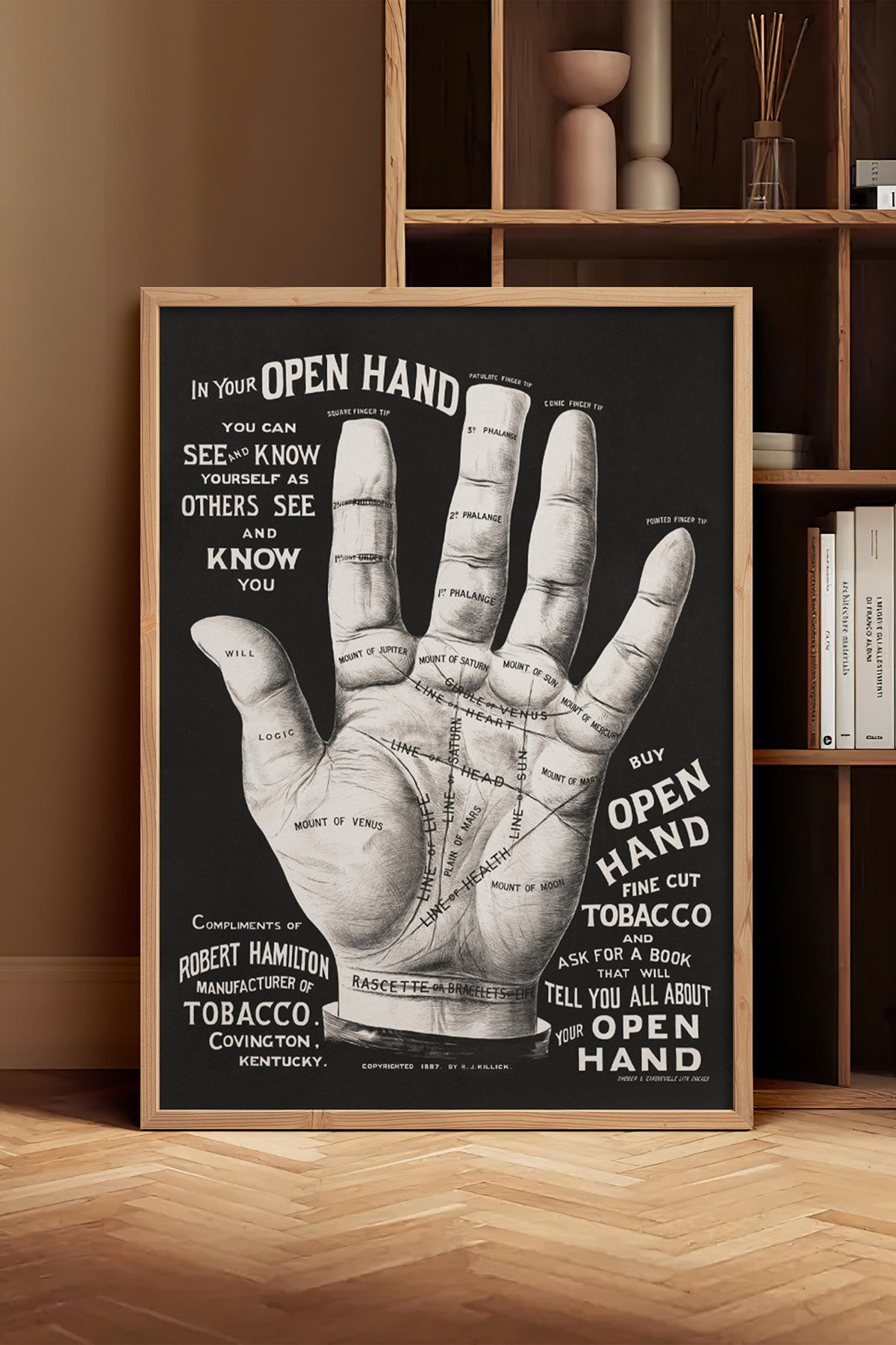 HOMEPACK Ahşap Çerçeveli Tablo Çerçeveli Poster Sanatsal Modern Duvar Dekoru BEK-8291