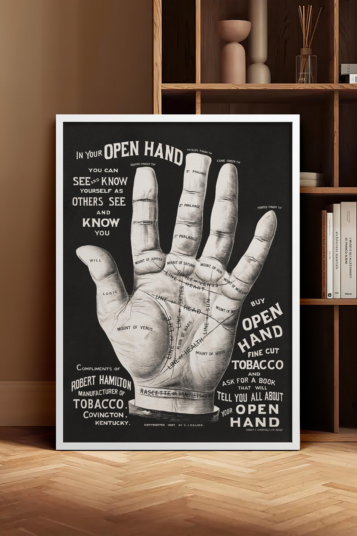 HOMEPACK Ahşap Çerçeveli Tablo Çerçeveli Poster Sanatsal Modern Duvar Dekoru BEK-8291