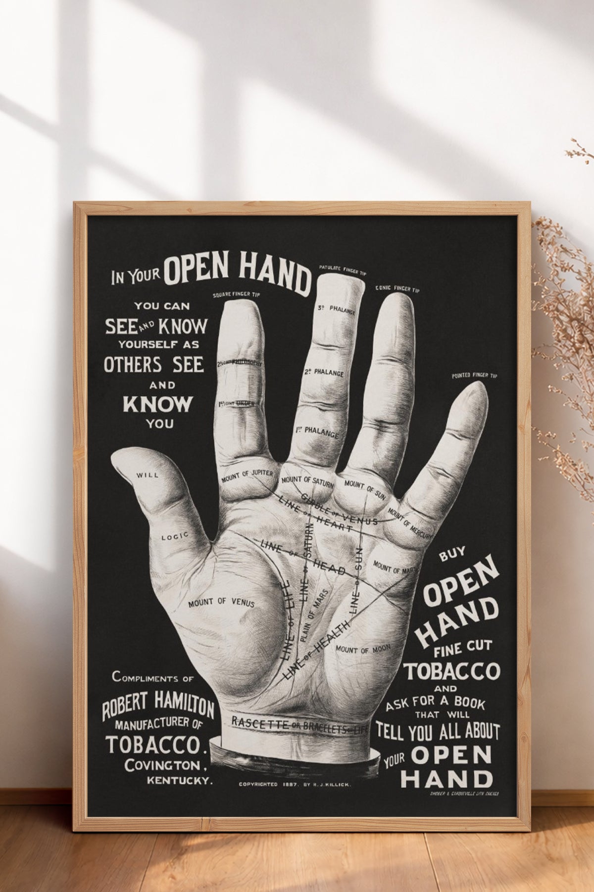 HOMEPACK Ahşap Çerçeveli Tablo Çerçeveli Poster Sanatsal Modern Duvar Dekoru BEK-8291