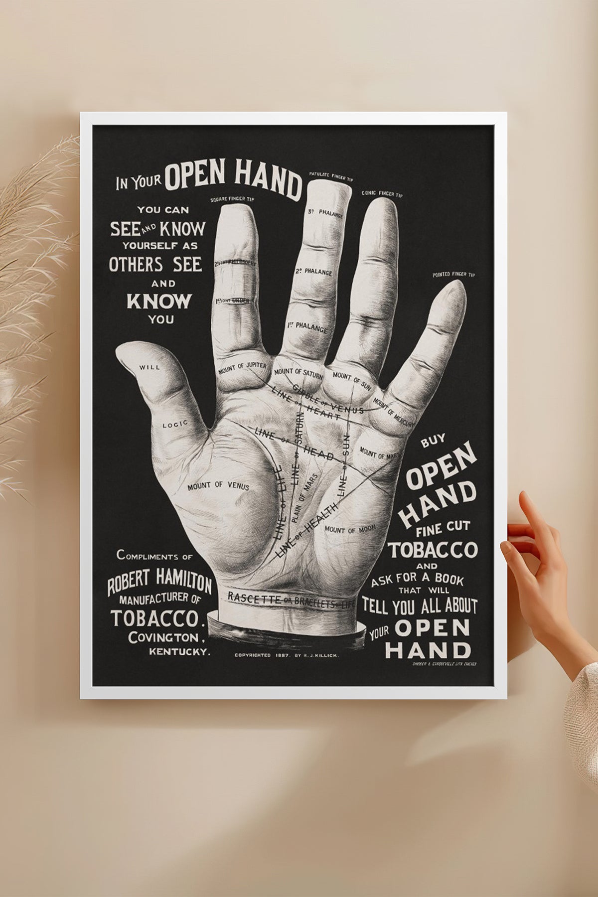 HOMEPACK Ahşap Çerçeveli Tablo Çerçeveli Poster Sanatsal Modern Duvar Dekoru BEK-8291