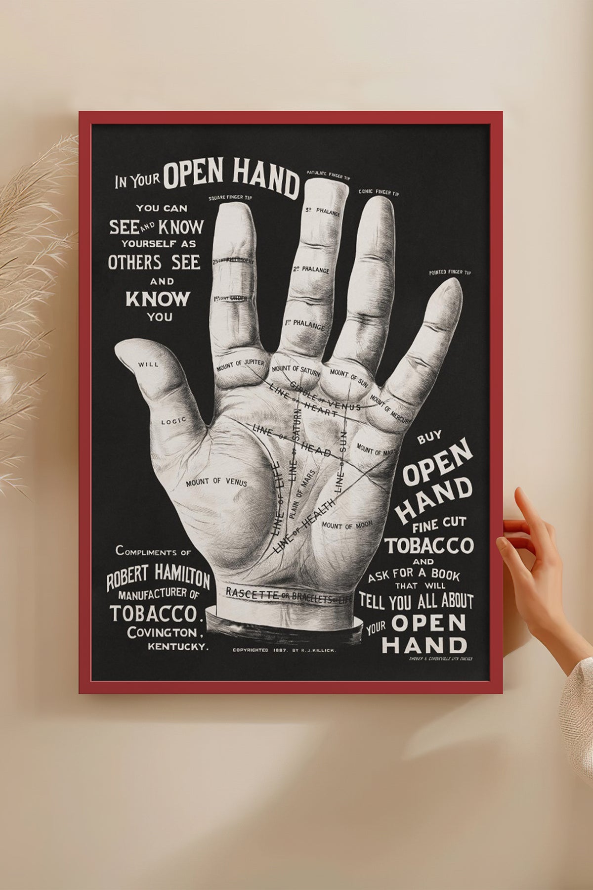 HOMEPACK Ahşap Çerçeveli Tablo Çerçeveli Poster Sanatsal Modern Duvar Dekoru BEK-8291