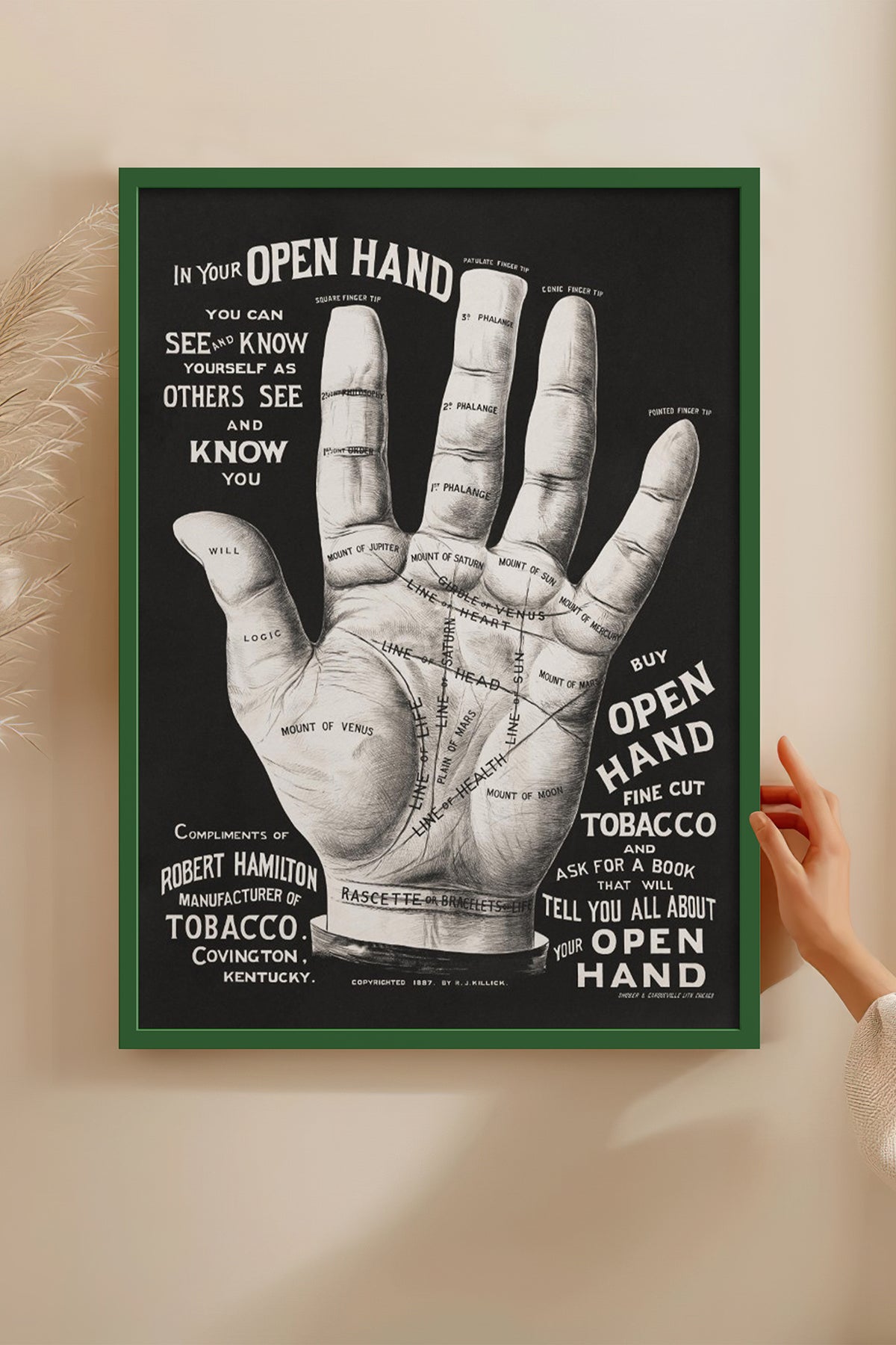 HOMEPACK Ahşap Çerçeveli Tablo Çerçeveli Poster Sanatsal Modern Duvar Dekoru BEK-8291