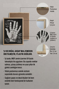 HOMEPACK Ahşap Çerçeveli Tablo Çerçeveli Poster Sanatsal Modern Duvar Dekoru BEK-8291