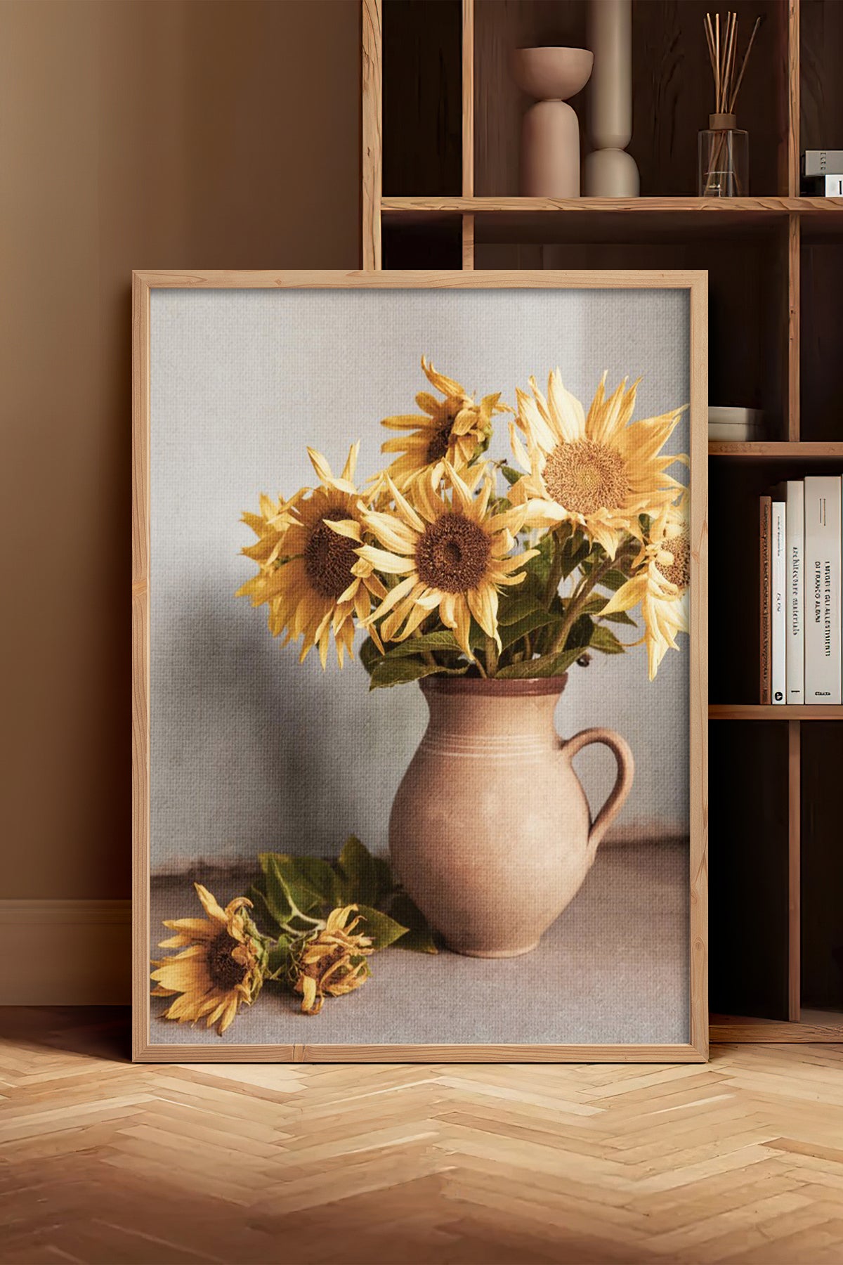 HOMEPACK Ahşap Çerçeveli Tablo Çerçeveli Poster Sanatsal Modern Duvar Dekoru BEK-8292