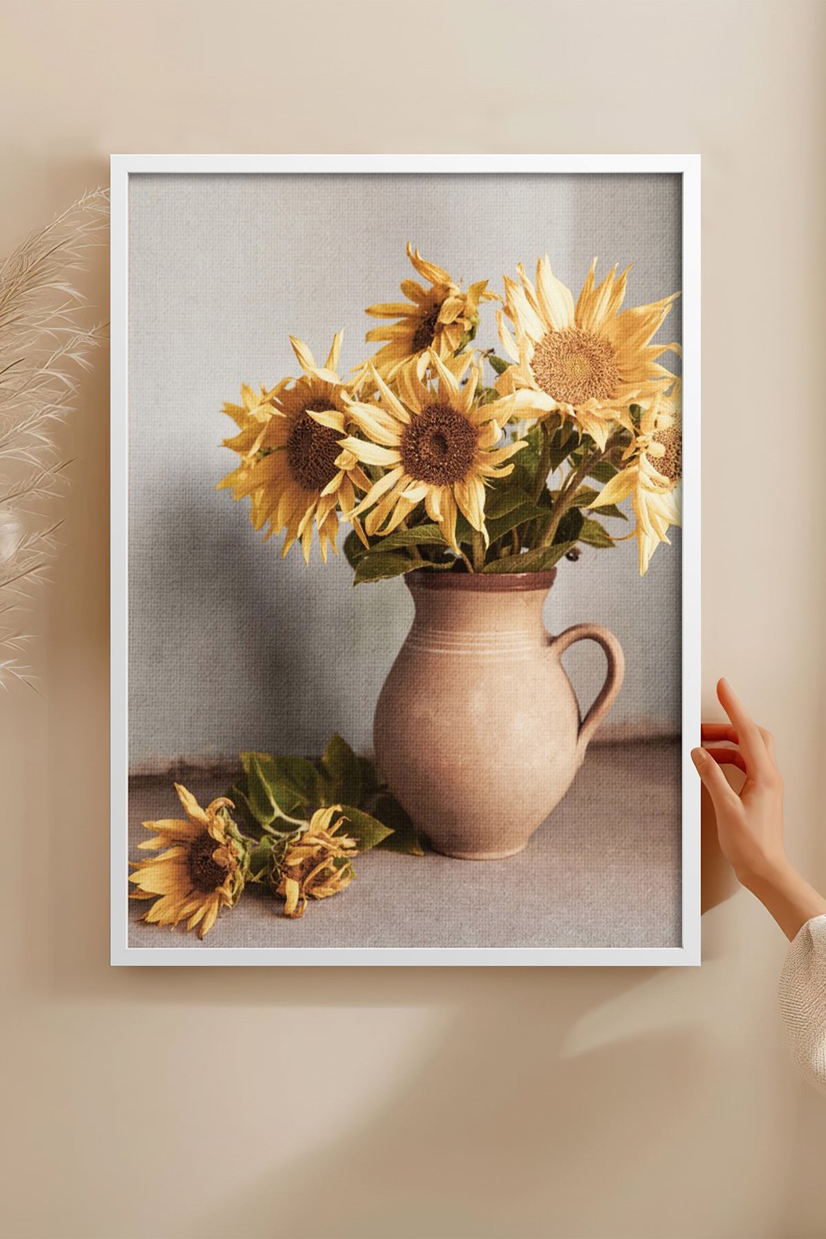 HOMEPACK Ahşap Çerçeveli Tablo Çerçeveli Poster Sanatsal Modern Duvar Dekoru BEK-8292