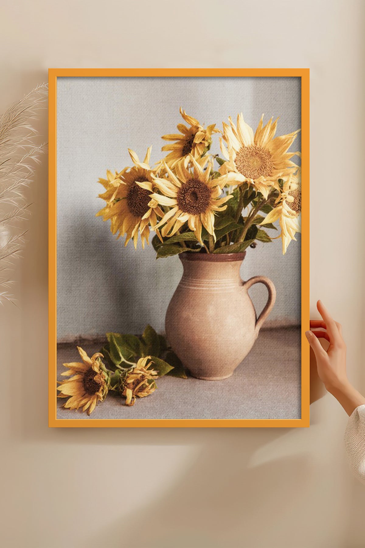 HOMEPACK Ahşap Çerçeveli Tablo Çerçeveli Poster Sanatsal Modern Duvar Dekoru BEK-8292