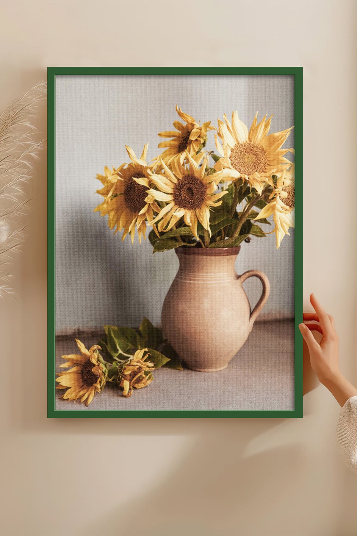 HOMEPACK Ahşap Çerçeveli Tablo Çerçeveli Poster Sanatsal Modern Duvar Dekoru BEK-8292