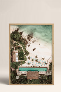 HOMEPACK Ahşap Çerçeveli Tablo Çerçeveli Poster Sanatsal Modern Duvar Dekoru BEK-8293