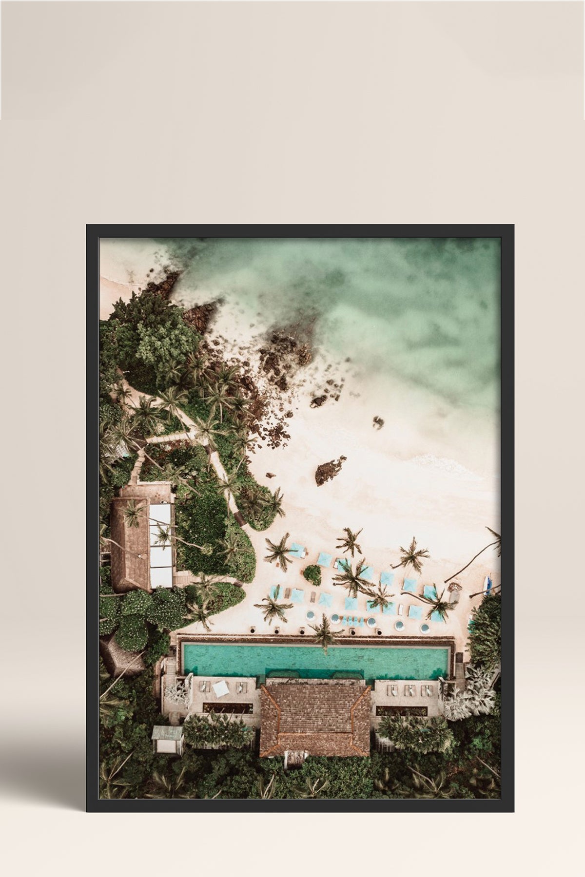 HOMEPACK Ahşap Çerçeveli Tablo Çerçeveli Poster Sanatsal Modern Duvar Dekoru BEK-8293