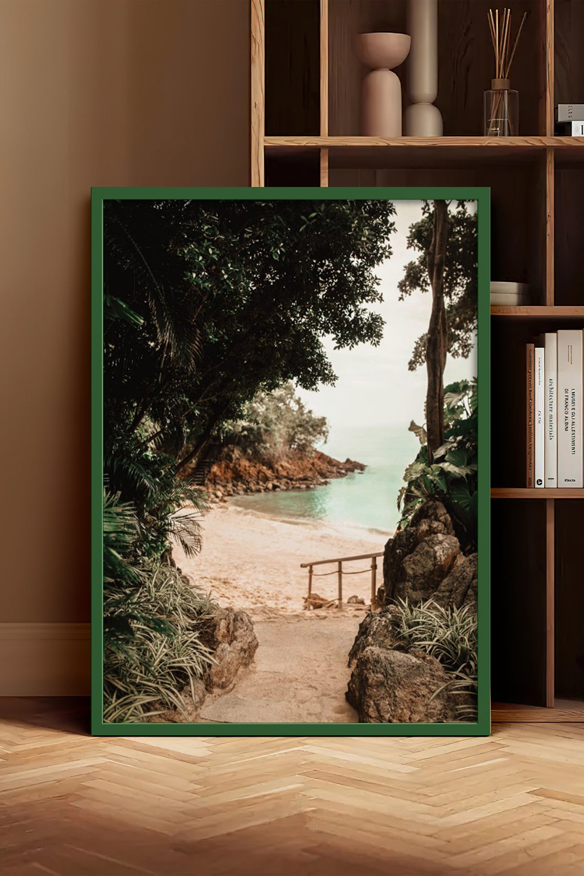 HOMEPACK Ahşap Çerçeveli Tablo Çerçeveli Poster Sanatsal Modern Duvar Dekoru BEK-8294