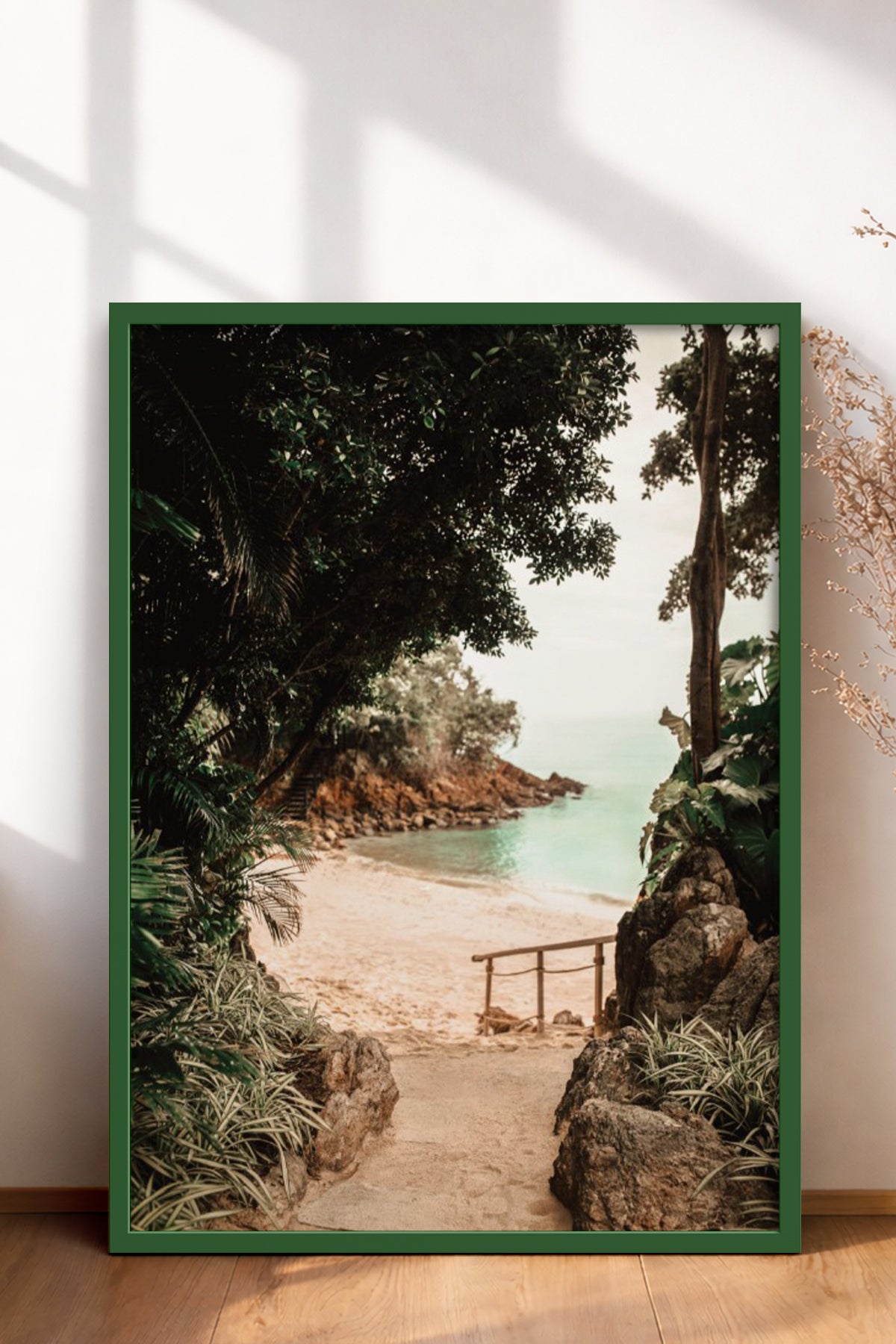 HOMEPACK Ahşap Çerçeveli Tablo Çerçeveli Poster Sanatsal Modern Duvar Dekoru BEK-8294