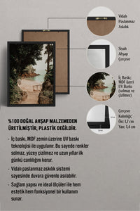 HOMEPACK Ahşap Çerçeveli Tablo Çerçeveli Poster Sanatsal Modern Duvar Dekoru BEK-8294