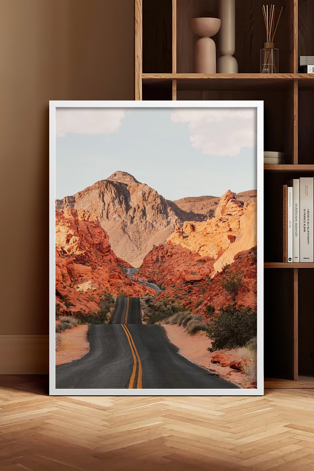 HOMEPACK Ahşap Çerçeveli Tablo Çerçeveli Poster Sanatsal Modern Duvar Dekoru BEK-8295